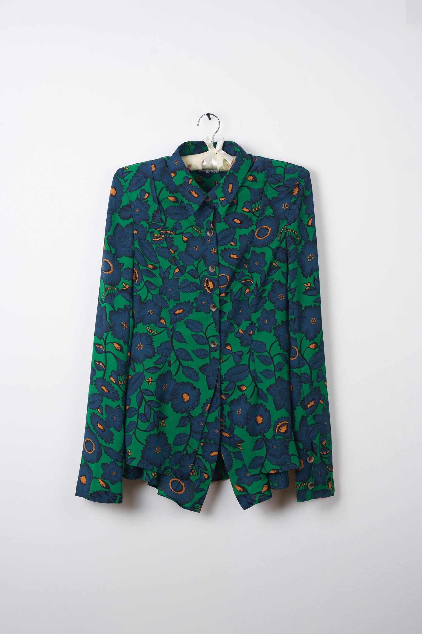 VERDANT BOTANICAL FLORAL LAYERED SHIRT