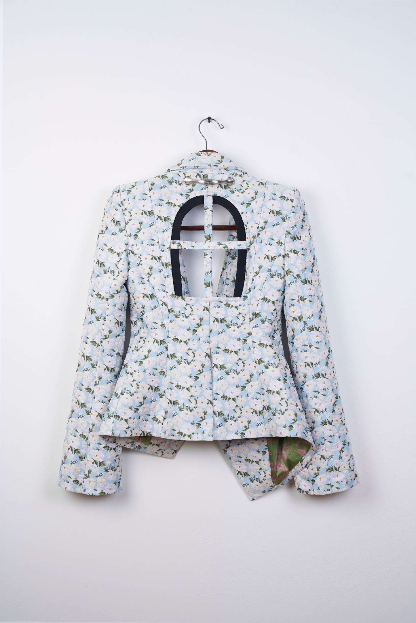 LA LUNETTE WINDOW’ DAISY BLOSSOM ASYMMETRIC BLAZER