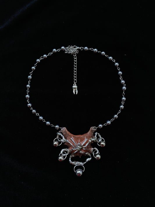 Spider Retainer Necklace