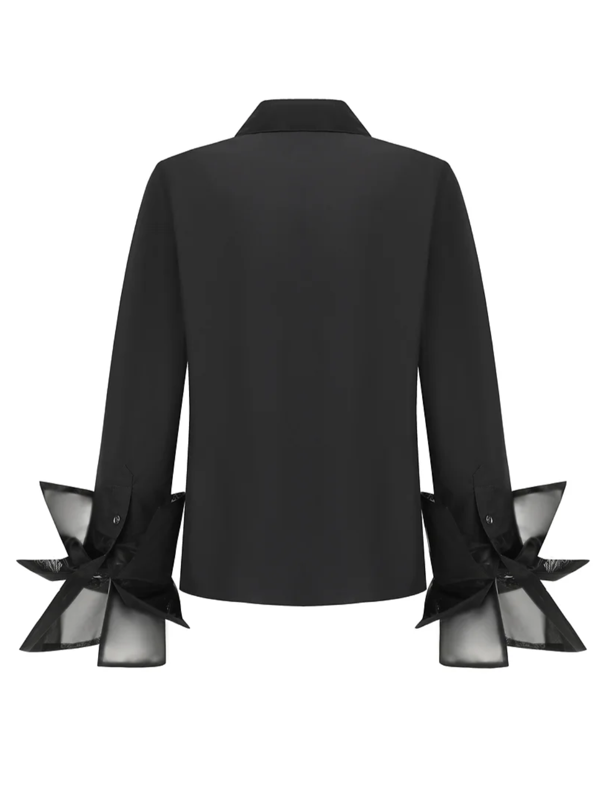 Organza shirt-black