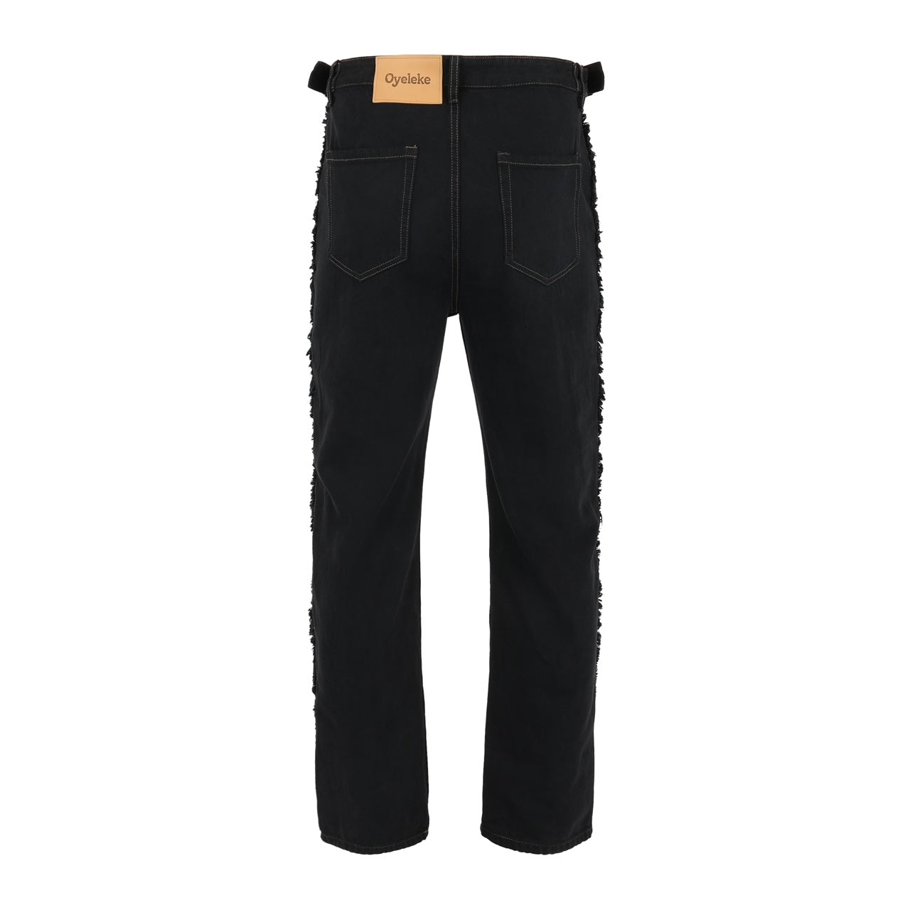 Black Raw Edge jeans