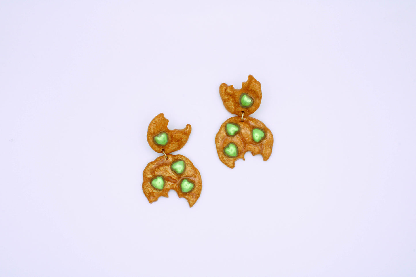 HEART COOKIE STUDS